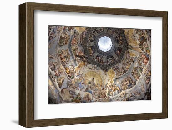 Dome Fresco of the Last Judgement by Giorgio Vasari and Federico Zuccari Inside the Duomo-Stuart Black-Framed Premium Photographic Print