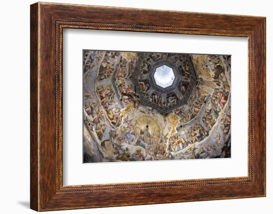 Dome Fresco of the Last Judgement by Giorgio Vasari and Federico Zuccari Inside the Duomo-Stuart Black-Framed Photographic Print