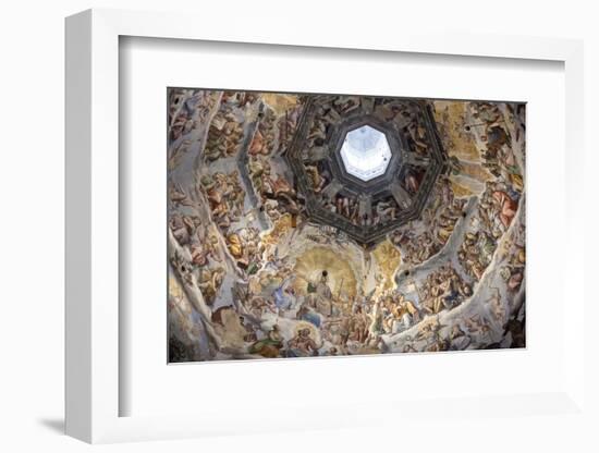 Dome Fresco of the Last Judgement by Giorgio Vasari and Federico Zuccari Inside the Duomo-Stuart Black-Framed Photographic Print