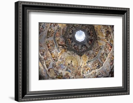 Dome Fresco of the Last Judgement by Giorgio Vasari and Federico Zuccari Inside the Duomo-Stuart Black-Framed Photographic Print