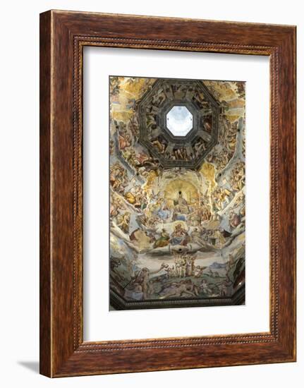 Dome Fresco of the Last Judgement by Giorgio Vasari and Federico Zuccari Inside the Duomo-Stuart Black-Framed Photographic Print