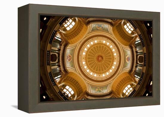 Dome in the Wisconsin State Capitol-Paul Souders-Framed Premier Image Canvas