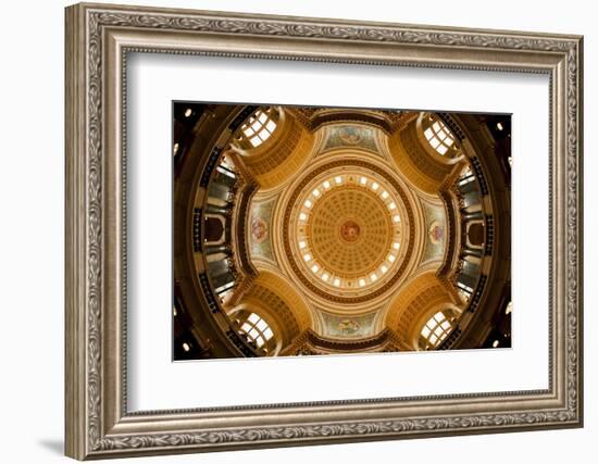 Dome in the Wisconsin State Capitol-Paul Souders-Framed Photographic Print