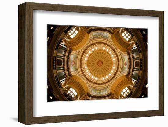 Dome in the Wisconsin State Capitol-Paul Souders-Framed Photographic Print