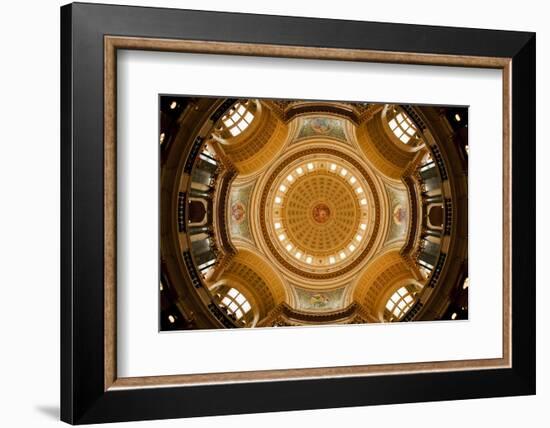 Dome in the Wisconsin State Capitol-Paul Souders-Framed Photographic Print