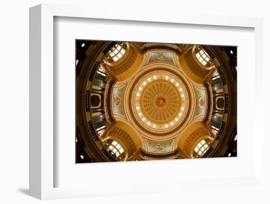 Dome in the Wisconsin State Capitol-Paul Souders-Framed Photographic Print