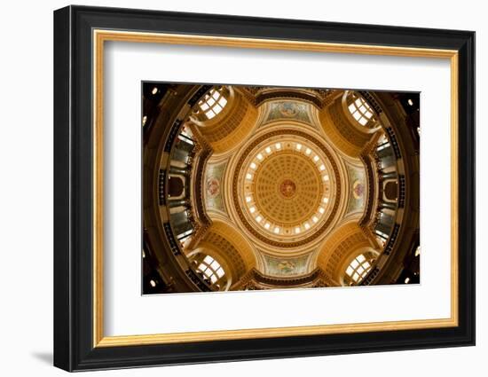 Dome in the Wisconsin State Capitol-Paul Souders-Framed Photographic Print