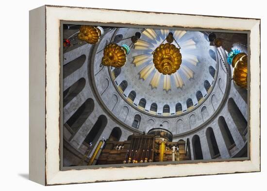 Dome Interior in the Church of the Holy Sepulchre-Jon Hicks-Framed Premier Image Canvas