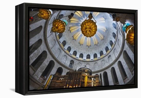 Dome Interior in the Church of the Holy Sepulchre-Jon Hicks-Framed Premier Image Canvas