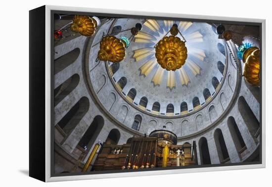 Dome Interior in the Church of the Holy Sepulchre-Jon Hicks-Framed Premier Image Canvas