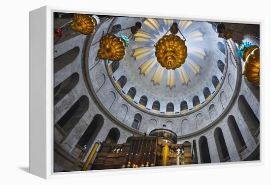 Dome Interior in the Church of the Holy Sepulchre-Jon Hicks-Framed Premier Image Canvas