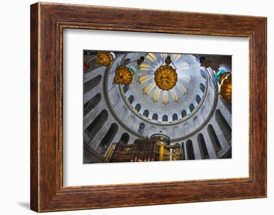 Dome Interior in the Church of the Holy Sepulchre-Jon Hicks-Framed Photographic Print