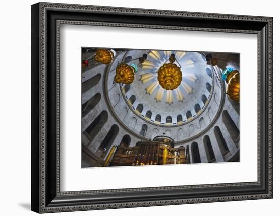 Dome Interior in the Church of the Holy Sepulchre-Jon Hicks-Framed Photographic Print