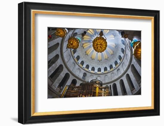 Dome Interior in the Church of the Holy Sepulchre-Jon Hicks-Framed Photographic Print