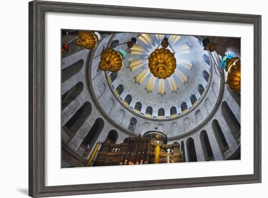 Dome Interior in the Church of the Holy Sepulchre-Jon Hicks-Framed Photographic Print