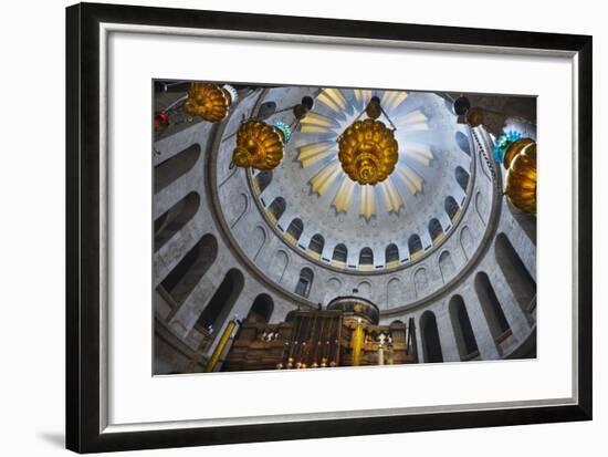 Dome Interior in the Church of the Holy Sepulchre-Jon Hicks-Framed Photographic Print