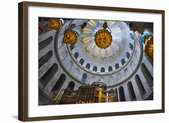 Dome Interior in the Church of the Holy Sepulchre-Jon Hicks-Framed Photographic Print