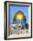 Dome of Rock Above Western Wall Plaza, Old City, UNESCO World Heritage Site, Jerusalem, Israel-Gavin Hellier-Framed Photographic Print