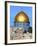 Dome of Rock Above Western Wall Plaza, Old City, UNESCO World Heritage Site, Jerusalem, Israel-Gavin Hellier-Framed Photographic Print