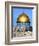 Dome of Rock Above Western Wall Plaza, Old City, UNESCO World Heritage Site, Jerusalem, Israel-Gavin Hellier-Framed Photographic Print