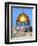 Dome of Rock Above Western Wall Plaza, Old City, UNESCO World Heritage Site, Jerusalem, Israel-Gavin Hellier-Framed Photographic Print