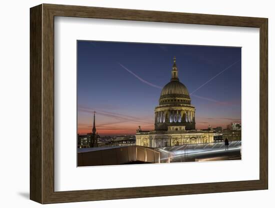 Dome of St. Pauls Cathedral from One New Change shopping mall, London, England, United Kingdom, Eur-Charles Bowman-Framed Photographic Print