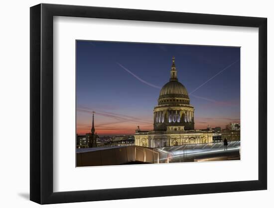 Dome of St. Pauls Cathedral from One New Change shopping mall, London, England, United Kingdom, Eur-Charles Bowman-Framed Photographic Print