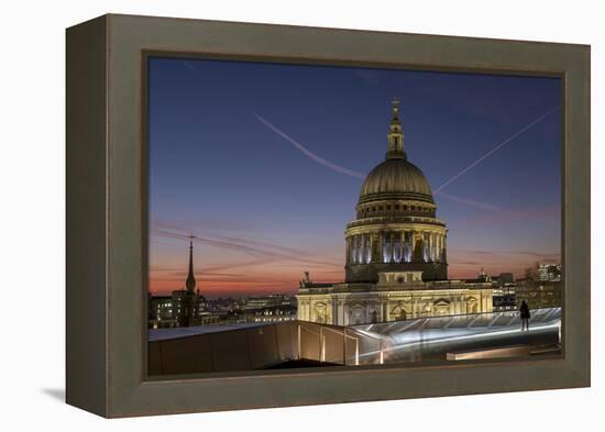 Dome of St. Pauls Cathedral from One New Change shopping mall, London, England, United Kingdom, Eur-Charles Bowman-Framed Premier Image Canvas