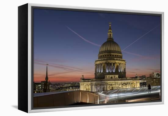 Dome of St. Pauls Cathedral from One New Change shopping mall, London, England, United Kingdom, Eur-Charles Bowman-Framed Premier Image Canvas