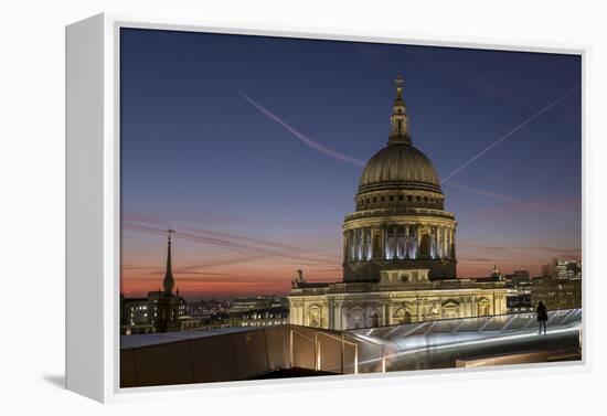 Dome of St. Pauls Cathedral from One New Change shopping mall, London, England, United Kingdom, Eur-Charles Bowman-Framed Premier Image Canvas