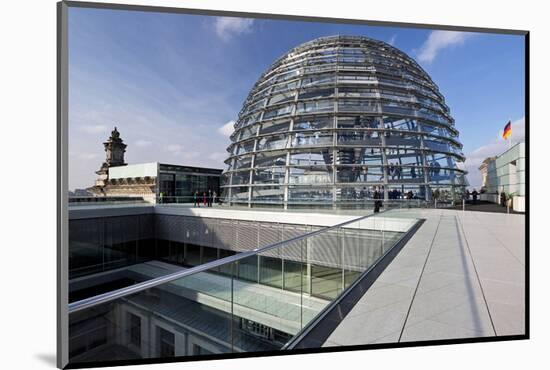 Dome of the Reichstag Building, Berlin, Germany-null-Mounted Art Print