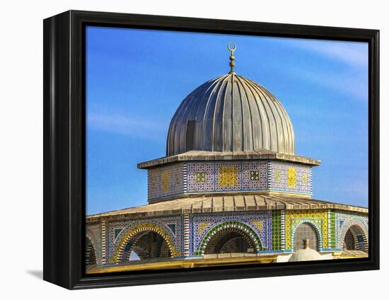 Dome of the Rock Arch, Temple Mount, Jerusalem, Israel-William Perry-Framed Premier Image Canvas