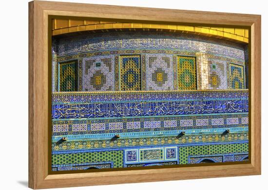 Dome of the Rock Arch, Temple Mount, Jerusalem, Israel-William Perry-Framed Premier Image Canvas