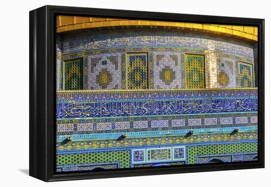 Dome of the Rock Arch, Temple Mount, Jerusalem, Israel-William Perry-Framed Premier Image Canvas