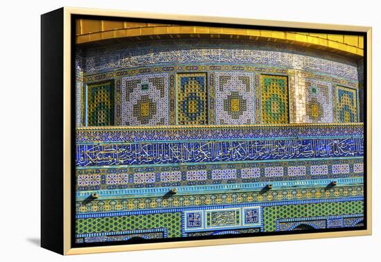 Dome of the Rock Arch, Temple Mount, Jerusalem, Israel-William Perry-Framed Premier Image Canvas