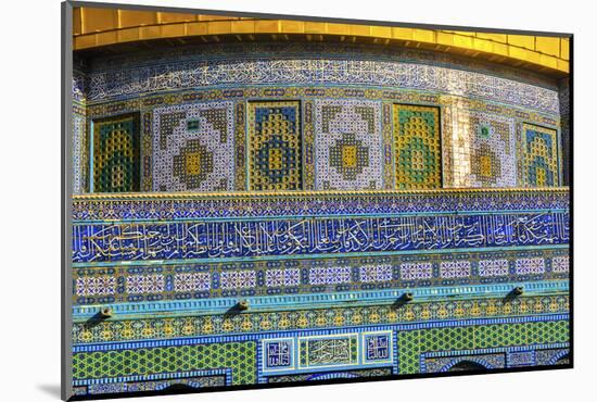 Dome of the Rock Arch, Temple Mount, Jerusalem, Israel-William Perry-Mounted Photographic Print