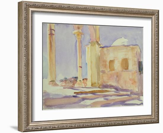 Dome of the Rock, Jerusalem (W/C on Paper)-John Singer Sargent-Framed Giclee Print