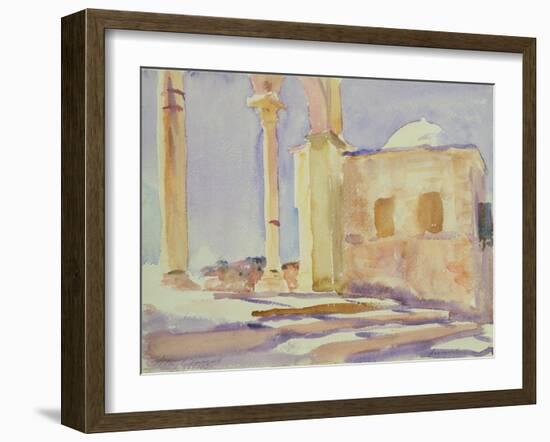 Dome of the Rock, Jerusalem (W/C on Paper)-John Singer Sargent-Framed Giclee Print