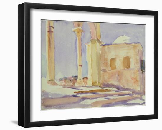 Dome of the Rock, Jerusalem (W/C on Paper)-John Singer Sargent-Framed Giclee Print