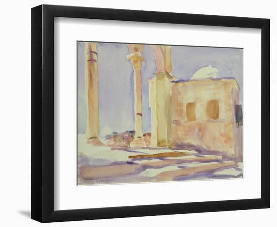 Dome of the Rock, Jerusalem (W/C on Paper)-John Singer Sargent-Framed Giclee Print