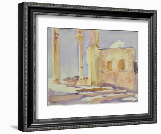 Dome of the Rock, Jerusalem (W/C on Paper)-John Singer Sargent-Framed Giclee Print