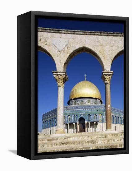 Dome of the Rock, Mosque of Omar, Temple Mount, Jerusalem, Israel, Middle East-Sylvain Grandadam-Framed Premier Image Canvas