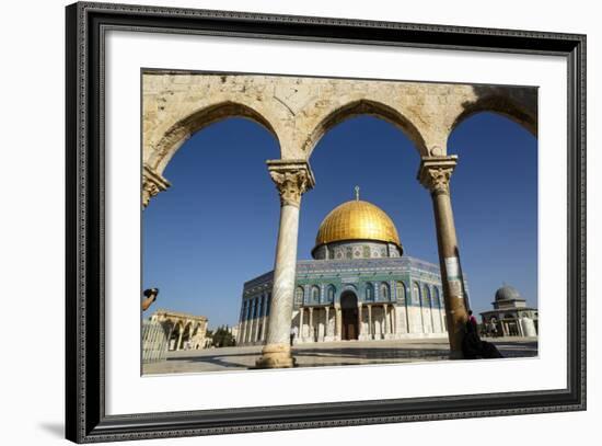 Dome of the Rock Mosque, Temple Mount, UNESCO World Heritage Site, Jerusalem, Israel, Middle East-Yadid Levy-Framed Photographic Print