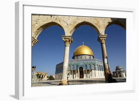 Dome of the Rock Mosque, Temple Mount, UNESCO World Heritage Site, Jerusalem, Israel, Middle East-Yadid Levy-Framed Photographic Print