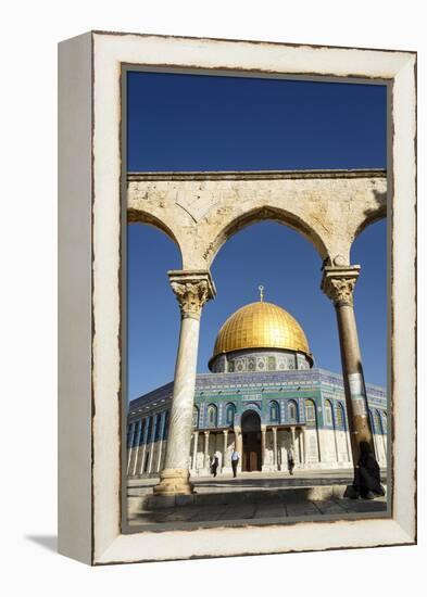 Dome of the Rock Mosque, Temple Mount, UNESCO World Heritage Site, Jerusalem, Israel, Middle East-Yadid Levy-Framed Premier Image Canvas