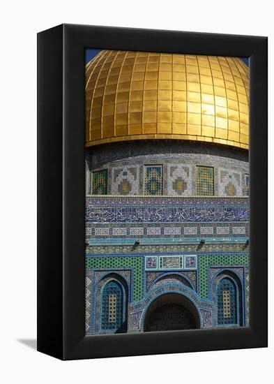 Dome of the Rock Mosque, Temple Mount, UNESCO World Heritage Site, Jerusalem, Israel, Middle East-Yadid Levy-Framed Premier Image Canvas