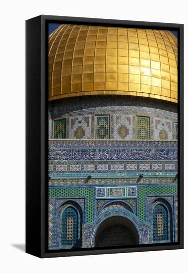 Dome of the Rock Mosque, Temple Mount, UNESCO World Heritage Site, Jerusalem, Israel, Middle East-Yadid Levy-Framed Premier Image Canvas
