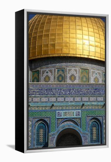 Dome of the Rock Mosque, Temple Mount, UNESCO World Heritage Site, Jerusalem, Israel, Middle East-Yadid Levy-Framed Premier Image Canvas