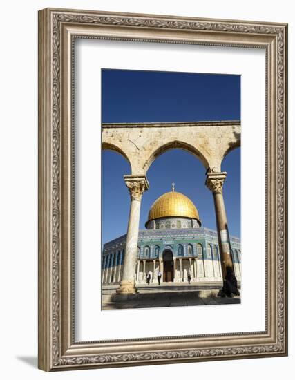 Dome of the Rock Mosque, Temple Mount, UNESCO World Heritage Site, Jerusalem, Israel, Middle East-Yadid Levy-Framed Photographic Print