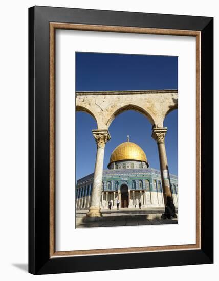 Dome of the Rock Mosque, Temple Mount, UNESCO World Heritage Site, Jerusalem, Israel, Middle East-Yadid Levy-Framed Photographic Print